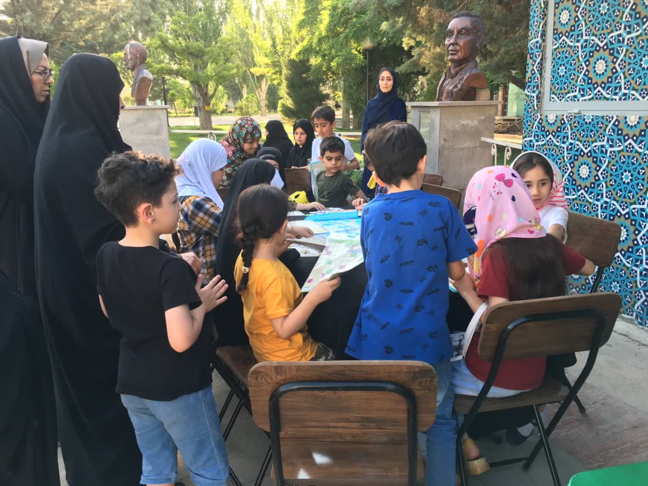 ایستگاه آموزشی و تفریحی در پارک مفاخر تبریز