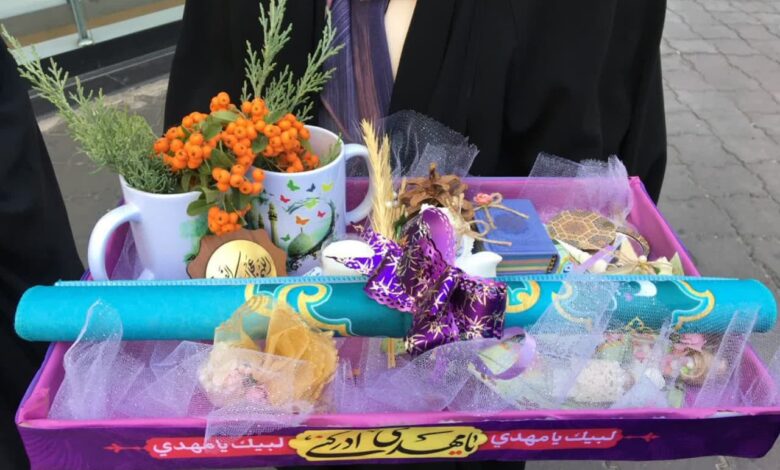 اهداء هدایای مهدوی به نو عروسان در تبریز
