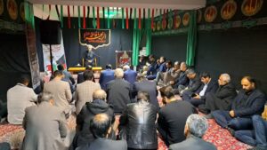 مراسم عزاداری ایام فاطمیه با میزبانی از پیکر مطهر شهید گمنام در استان مازندران