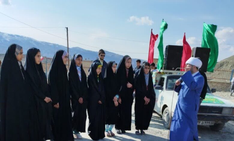 اعزام کاروان شادی به روستاهای شهرستان بجنورد استان خراسان شمالی در نیمه شعبان