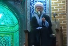 سخنرانی آقاجانی در مسجد قزللی