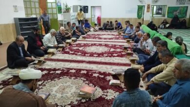 محفل نورانی قرآن‌کریم‌ به‌ مناسبت نخستین سالگرد شهدای خدمت در دارالمهدی(عج) بافق برگزار شد