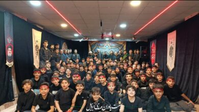 هیئت عزاداری توسط یاوران بنیاد فرهنگی حضرت مهدی موعود(عج) در اردبیل برگزار شد