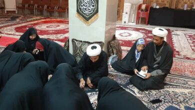 جلسه معاون فرهنگی بنیاد استان هرمزگان با مسئول واحد خواهران بندرلنگه