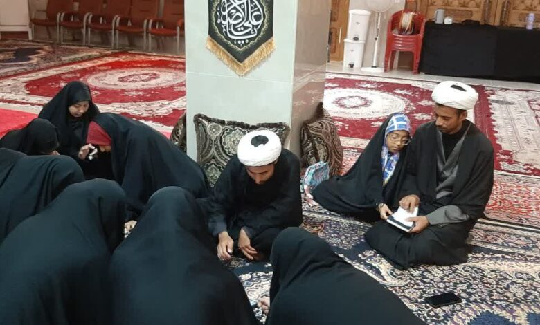 جلسه معاون فرهنگی بنیاد استان هرمزگان با مسئول واحد خواهران بندرلنگه