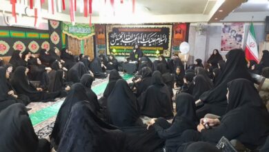 مراسم عزاداری دهه اول محرم در قرارگاه فرهنگی انتظار شهید خلیلی بنیاد استان تهران برگزار شد