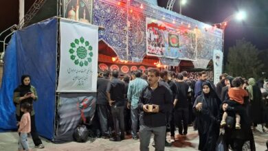 موکب بنیاد شهرستان کاشمر پذیرای زائران جامندگان اربعین
