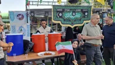 برپایی موکب مهدوی جاماندگان اربعین حسینی در گلزار شهدای ارومیه