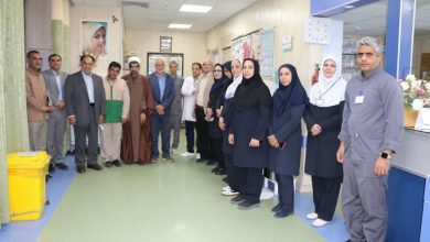 بمناسبت نهم ربیع الاول از بیماران بستری در بیمارستان تامین اجتماعی زاهدان عیادت شد