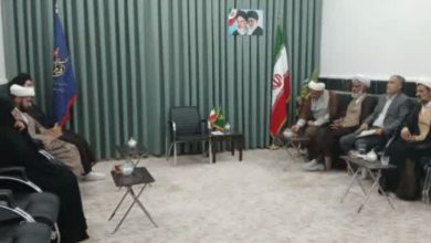 عوامل اجرایی بنیاد زابل با امام جمعه موقت شهرستان