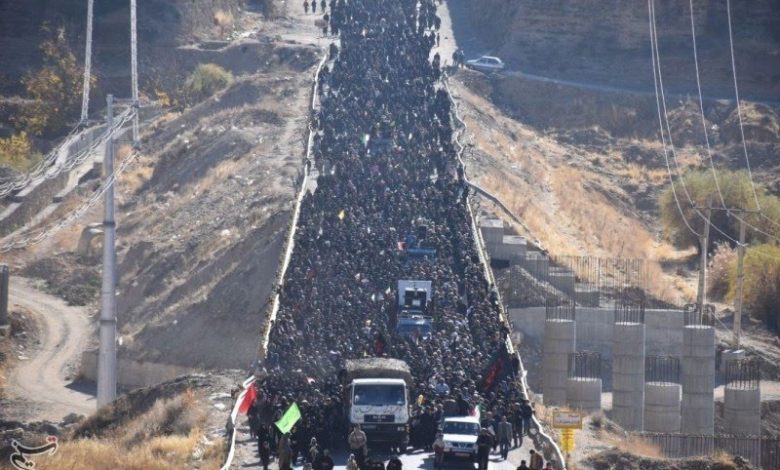 تشییع شهدای گمنام، روز شهادت حضرت فاطمه زهرا(س) در شهر یاسوج