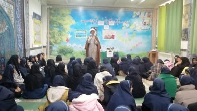 نشست پرسش و پاسخ با موضوع امام زمان(عج) و وظایف منتظران در مدرسه نمونه دولتی عفاف و حجاب یاسوج