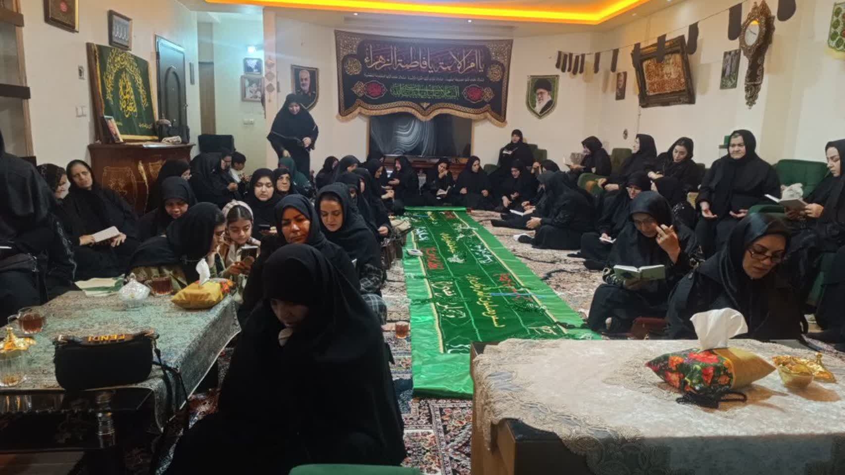 برگزاری مراسم سوگواری حضرت فاطمه زهرا(س) در روستای ایرانآباد اردبیل