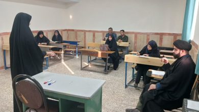 برگزاری آزمون عملی دوره ضمن خدمت «معلم زمینه‌ساز ظهور» ویژه فرهنگیان شهرستان پیشوا