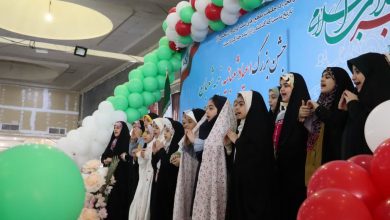 حضور مردم خرم‌آباد در جشن نیمه شعبان و سخنرانی سید احمد شاهرخی.