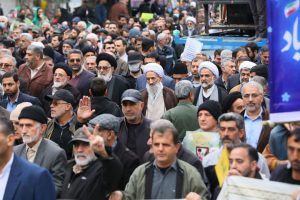 حضور بنیاد فرهنگی حضرت مهدی موعود(عج) مازندران در راهپیمایی ۲۲ بهمن