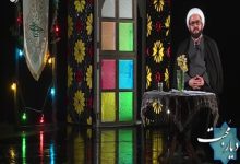 تصویری از حجت‌الاسلام والمسلمین چراغی، مدیر بنیاد مهدویت لرستان، در استودیوی برنامه تلویزیونی دیار محبت در شبکه افلاک.