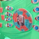 تصویری از اجتماع مردم و موکب‌های فرهنگی در جشن نیمه شعبان خیابان انقلاب خرم‌آباد.