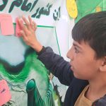 تصویری از اجتماع مردم و موکب‌های فرهنگی در جشن نیمه شعبان خیابان انقلاب خرم‌آباد.