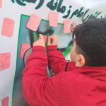 تصویری از اجتماع مردم و موکب‌های فرهنگی در جشن نیمه شعبان خیابان انقلاب خرم‌آباد.