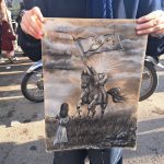 تصویری از اجتماع مردم و موکب‌های فرهنگی در جشن نیمه شعبان خیابان انقلاب خرم‌آباد.