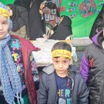 تصویری از اجتماع مردم و موکب‌های فرهنگی در جشن نیمه شعبان خیابان انقلاب خرم‌آباد.