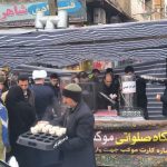 تصویری از اجتماع مردم و موکب‌های فرهنگی در جشن نیمه شعبان خیابان انقلاب خرم‌آباد.