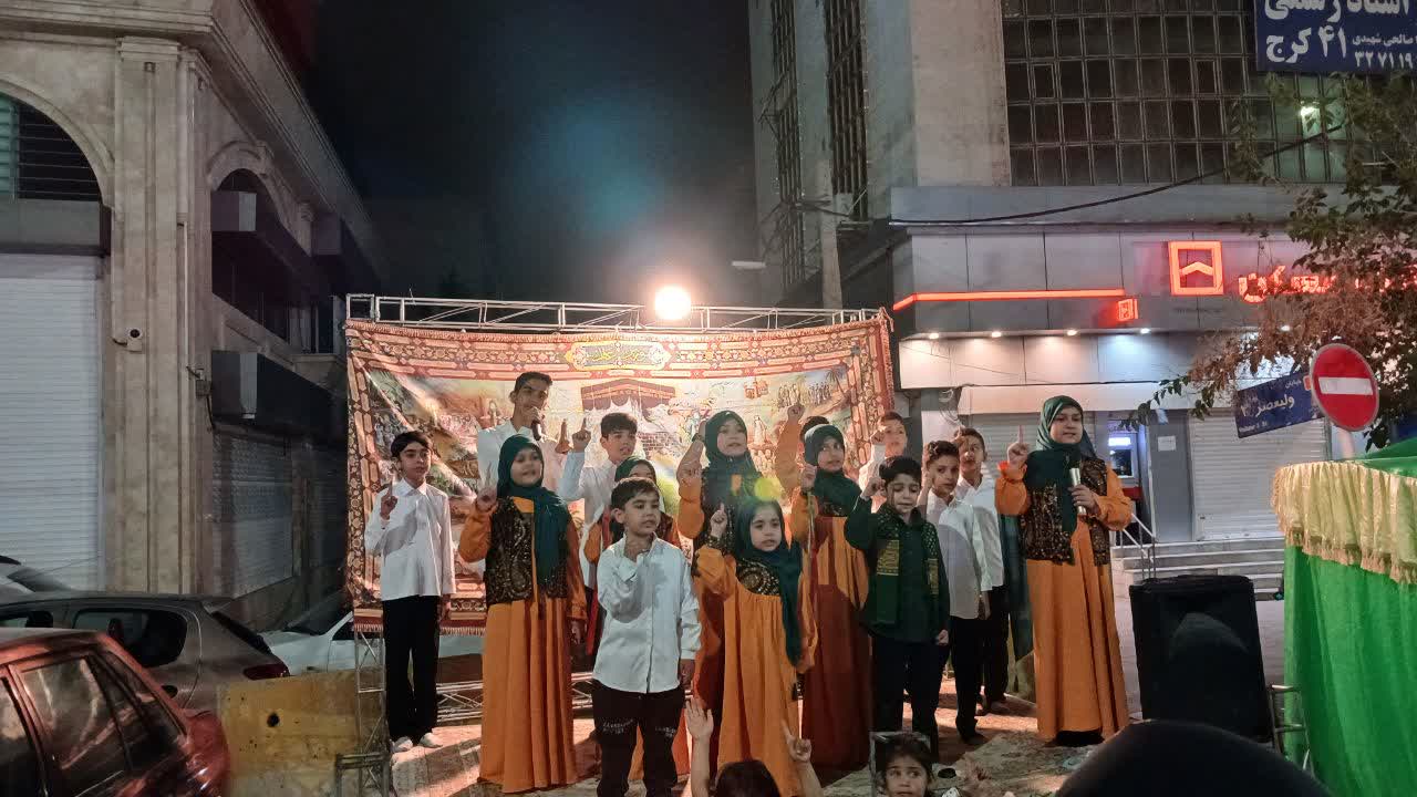 برگزاری موکب مهدوی و فرهنگی بنیاد البرز در راهپیمایی کیلومتری جشن غدیر