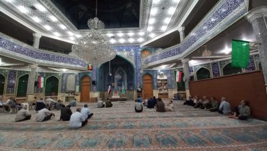 برگزاری مراسم مهدوی در مسجد جامع بویین‌زهرا