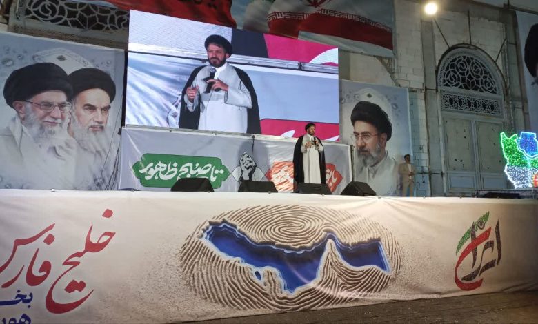 اجتماع مردم انقلابی قزوین در مهدیه