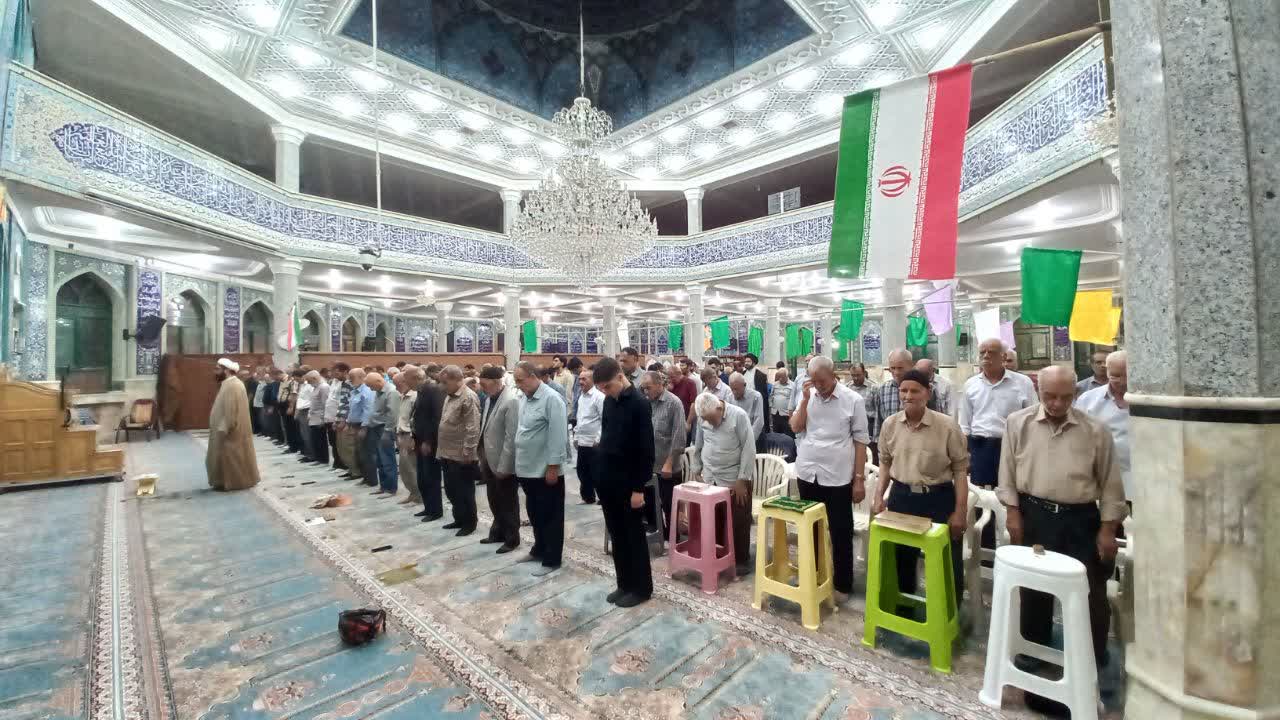 برگزاری مراسم مهدوی در مسجد جامع بویینزهرا
