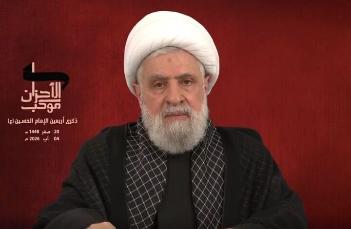 شیخ نعیم قاسم: راه امام حسین(ع) تا ظهور ادامه دارد؛ مقاومت از کربلا الهام میگیرد