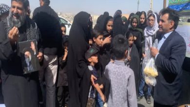 برپایی موکب مهدویت در مسیر راهپیمایی بازماندگان اربعین در زاهدان
