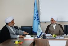 دیدار حجت‌الاسلام والمسلمین نصوری با مسئول نهاد نمایندگی مقام معظم رهبری در دانشگاه‌های استان قزوین