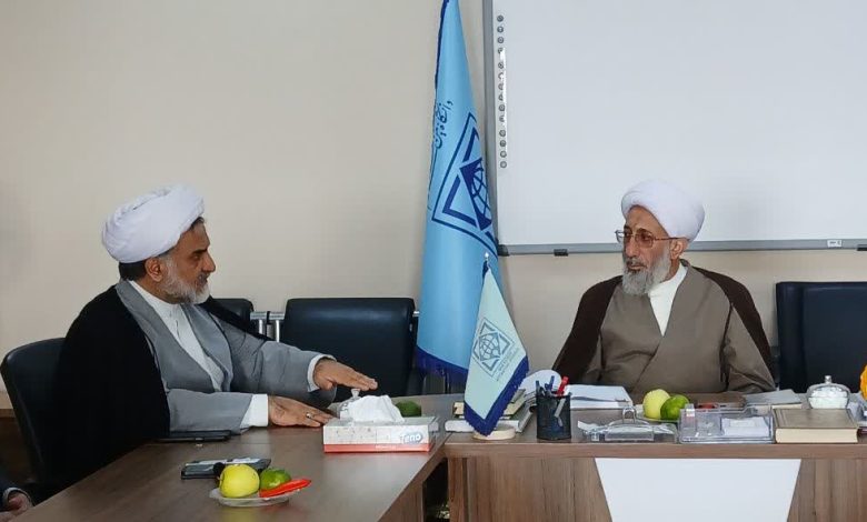 دیدار حجت‌الاسلام والمسلمین نصوری با مسئول نهاد نمایندگی مقام معظم رهبری در دانشگاه‌های استان قزوین